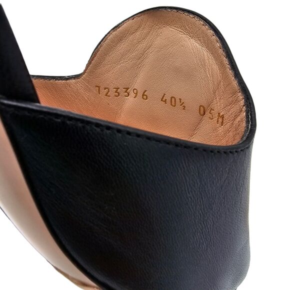 Gucci GG Blondie Heel Sandal Size 40.5 US 10.5 Black Leather Square Open Toe - Picture 12 of 12